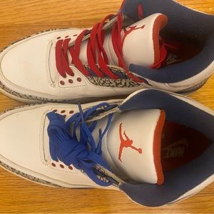 Air Jordan 3 retro white/fire red/ true blue